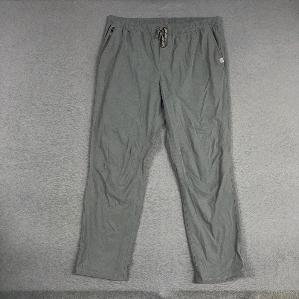 LL Bean Pants Mens XL 32 Gray Multisport Straight Outdoor Stretch Drawstring
